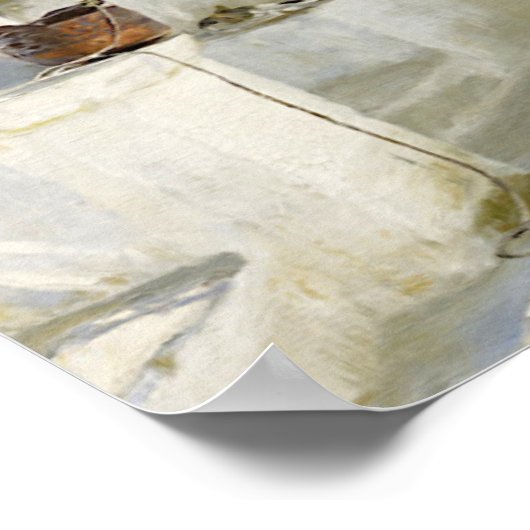 Capri - Oleanders in bloom, Peder Severin Krøyer Poster (Ecke)