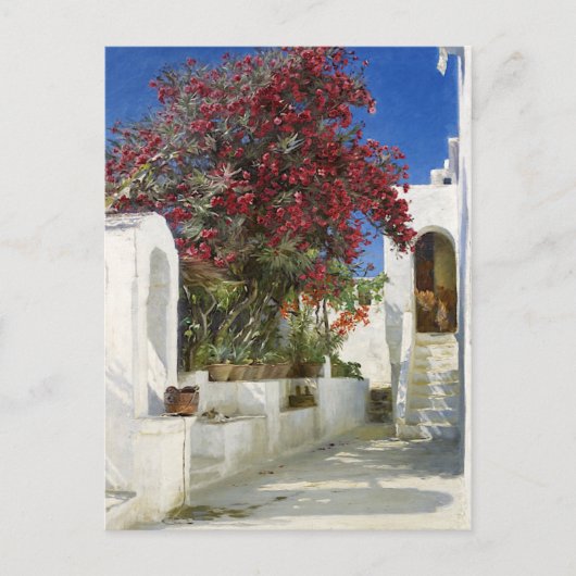 Capri - Oleanders in bloom, Peder Severin Krøyer Postkarte (Vorderseite)