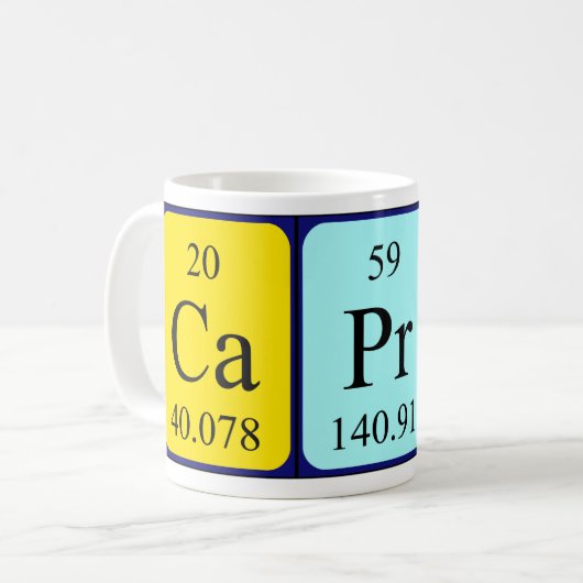 Capri Periodenname Tasse (Vorderseite Links)