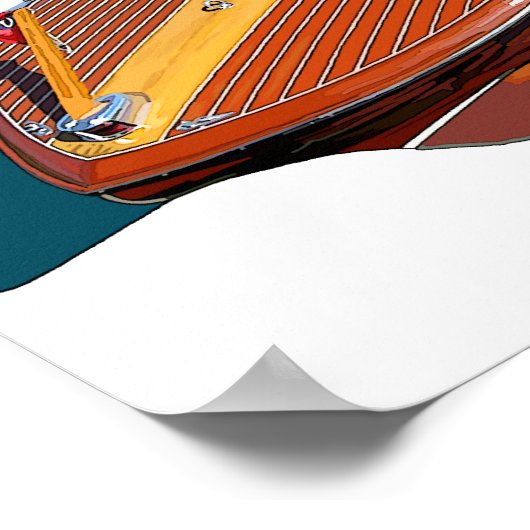 Capri Powerboat Poster (Ecke)