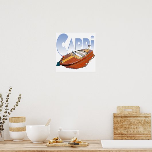Capri Powerboat Poster (Küche)
