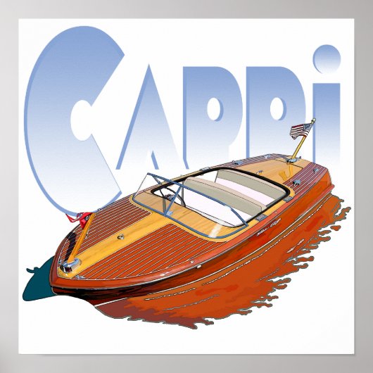 Capri Powerboat Poster (Vorne)