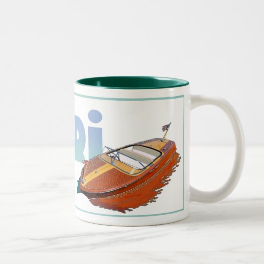 Capri Powerboat Zweifarbige Tasse (Rechts)