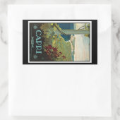 Capri Rechteckiger Aufkleber (Tasche)