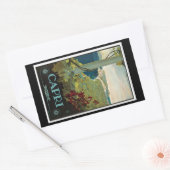 Capri Rechteckiger Aufkleber (Umschlag)