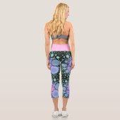 CAPRI-STIL-LEGGINGS - "Bubble Trouble" - Rosa Capri Leggings (Rückseite)