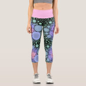 CAPRI-STIL-LEGGINGS - "Bubble Trouble" - Rosa Capri Leggings (Vorderseite)