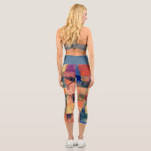 CAPRI STYLE LEGGINGS - "3 Domes" - Paul Klee Art (Rückseite)