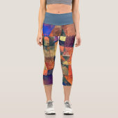 CAPRI STYLE LEGGINGS - "3 Domes" - Paul Klee Art (Vorderseite)