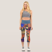 CAPRI STYLE LEGGINGS - "3 Domes" - Paul Klee Art (Vorderseite)