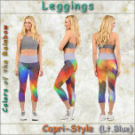 CAPRI STYLE LEGGINGS - Farben des Regenbogens #1<br><div class="desc">Für diejenigen unter Ihnen, die kühne Farben bevorzugen, bietet dieses Design jede Farbe des Regenbogens, und vielleicht ein paar andere. Erhältlich in fünf Frauengrößen (XS, S, M, L, XL). Siehe "Über dieses Produkt" Beschreibung unten für allgemeine Größen und Produktinformationen. Das Bild bedeckt das gesamte Leggings-Paar, vorne und hinten. Der Dialog...</div>