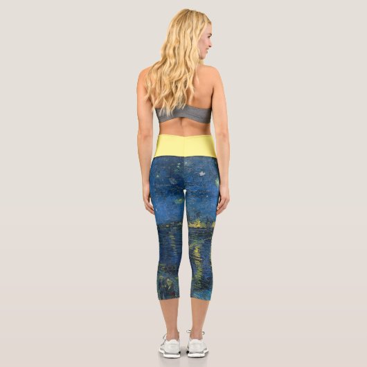 CAPRI STYLE LEGGINGS "Starry Night O.T.R" van Gogh (Rückseite)