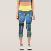 CAPRI STYLE LEGGINGS "Starry Night O.T.R" van Gogh (Vorderseite)