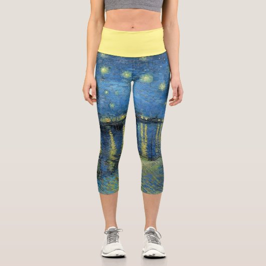 CAPRI STYLE LEGGINGS "Starry Night O.T.R" van Gogh (Vorderseite)