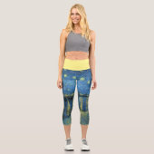 CAPRI STYLE LEGGINGS "Starry Night O.T.R" van Gogh (Vorderseite)