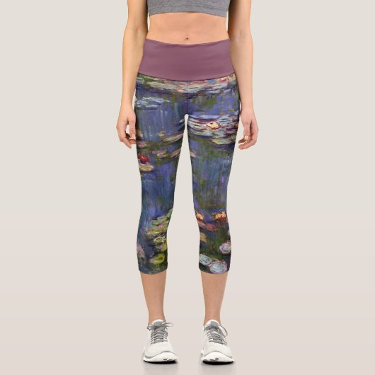 CAPRI STYLE LEGGINGS - Water Lilien" - Claude Mone (Vorderseite)