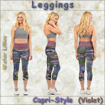 CAPRI STYLE LEGGINGS - Water Lilien" - Claude Mone<br><div class="desc">Auf diesen farbenfrohen Leggings ist ein Bild von "Water Lilien" von Claude Monet zu sehen. Erhältlich in fünf Frauengrößen (XS, S, M, L, XL). Siehe "Über dieses Produkt" unten für allgemeine Größen- und Produktinformationen. Das Bild deckt standardmäßig das gesamte Leggings-Paar ab, mit Ausnahme des Hochbündchens. → Das Bild kann in...</div>