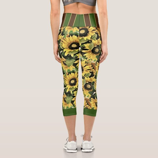 Capri Sunflower Leggings (Rückseite)
