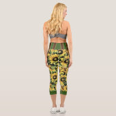 Capri Sunflower Leggings (Rückseite)