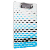 Capri und Black Polka Dot Klemmbrett (Rechts)