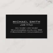 Capri und White Polka Dot Beruflich Visitenkarte (Rückseite)