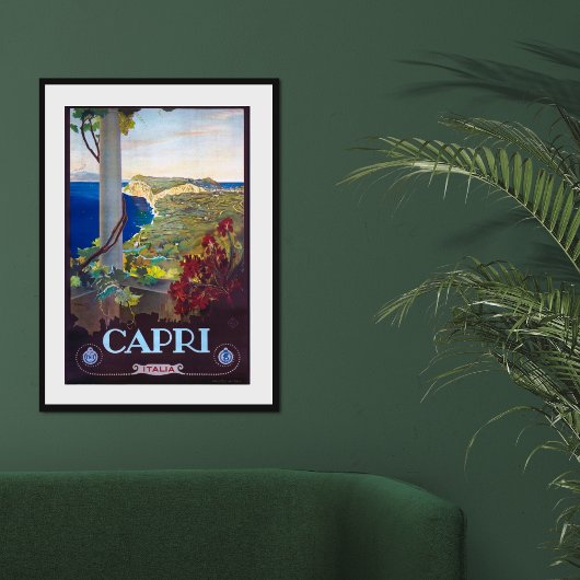 Capri Vintages italienisches Reiseplakat Poster