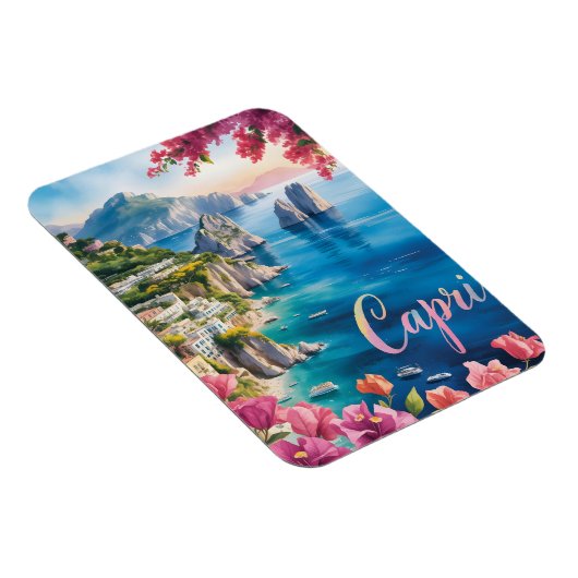 Capri Wasserfarbe Magnet (Rechte Seite)