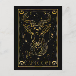 Capricain-Zodiaksymbol Postkarte