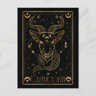 Capricain-Zodiaksymbol Postkarte