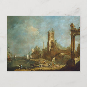 Capriccio a Harbour Postcard Postkarte