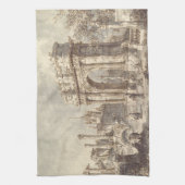 Capriccio mit einem römischen Triumphbogen Geschirrtuch (Vertikal)