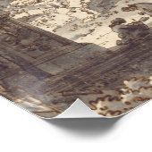 Capriccio mit einem römischen Triumphbogen Poster (Ecke)