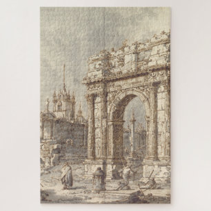 Capriccio mit einem römischen Triumphbogen Puzzle