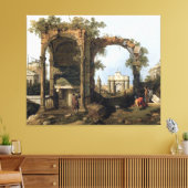 Capriccio mit klassischen Ruinen und Gebäude Leinwanddruck (Insitu (Wohnzimmer))