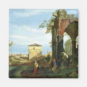 Capriccio mit Motiven von Padua, c.1756 Magnet