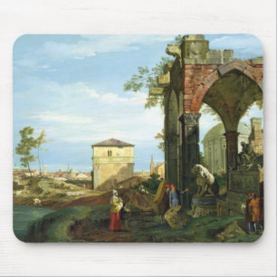 Capriccio mit Motiven von Padua, c.1756 Mousepad