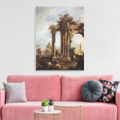 Capriccio mit römischen Ruinen, einer Pyramide und Leinwanddruck (Insitu (Wohnzimmer))
