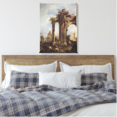 Capriccio mit römischen Ruinen, einer Pyramide und Leinwanddruck (Insitu (Schlafzimmer))