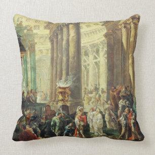 Capriccio T28517 eines römischen Tempels mit Kissen