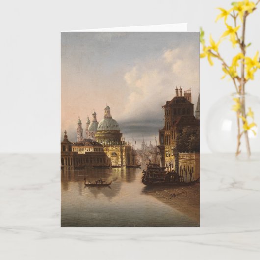 Capriccio, Venedig | Johann Wilhelm Jankowsky Karte (Gelbe Blume)