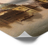 Capriccio, Venedig | Johann Wilhelm Jankowsky Poster (Ecke)