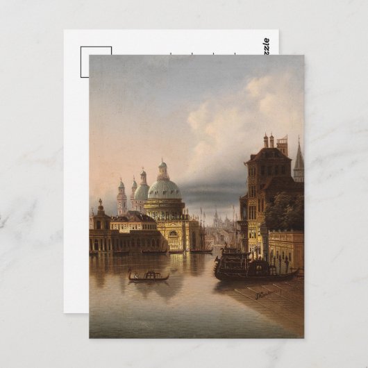 Capriccio, Venedig | Johann Wilhelm Jankowsky Postkarte (Vorne/Hinten)