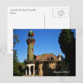 Capricho de Gaudi.Comillas, Postkarte (Vorne/Hinten)