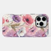 Capricious Aesthetic Poppies iPhone Hülle (Rückseite (Horizontal))