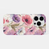 Capricious Aesthetic Poppies iPhone Hülle (Rückseite (Horizontal))