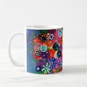 Capricious Happy Colorful Tree Original Artwork Kaffeetasse (Links)