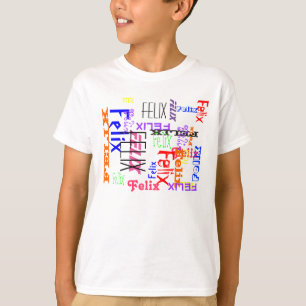 Capricious Repeating Name Collage Lovely Value Fab T-Shirt