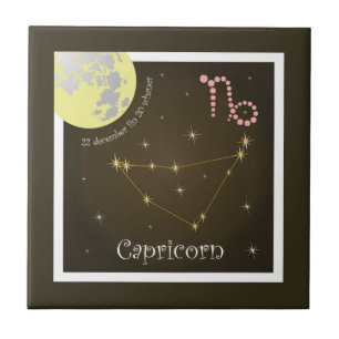 Capricorn 22 december fin 20 schaner Fotofliese Fliese