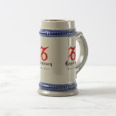 Capricorn, 22. Dezember - 19. Januar Bierglas (VorderseiteRechts)