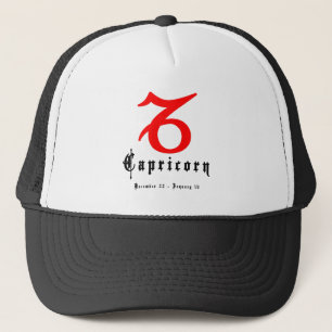 Capricorn, 22. Dezember - 19. Januar Truckerkappe